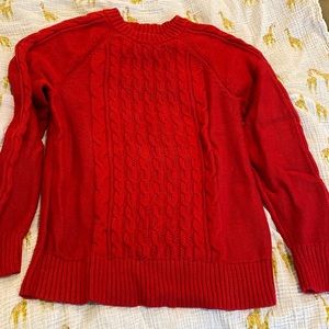 Red size S Gap maternity sweater -cable knit